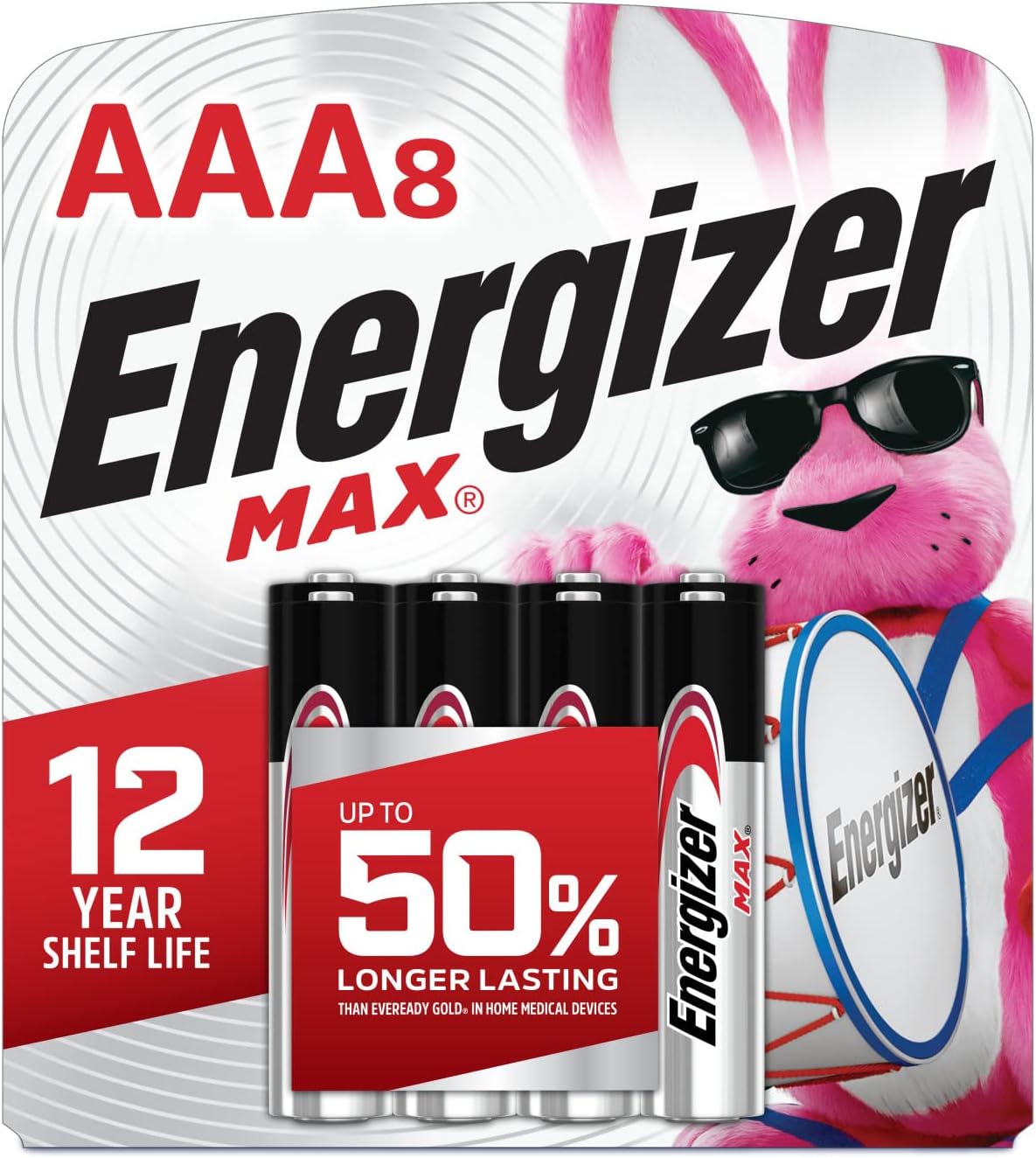 MAX AAA Batteries (8 Pack), Triple A Alkaline Batteries