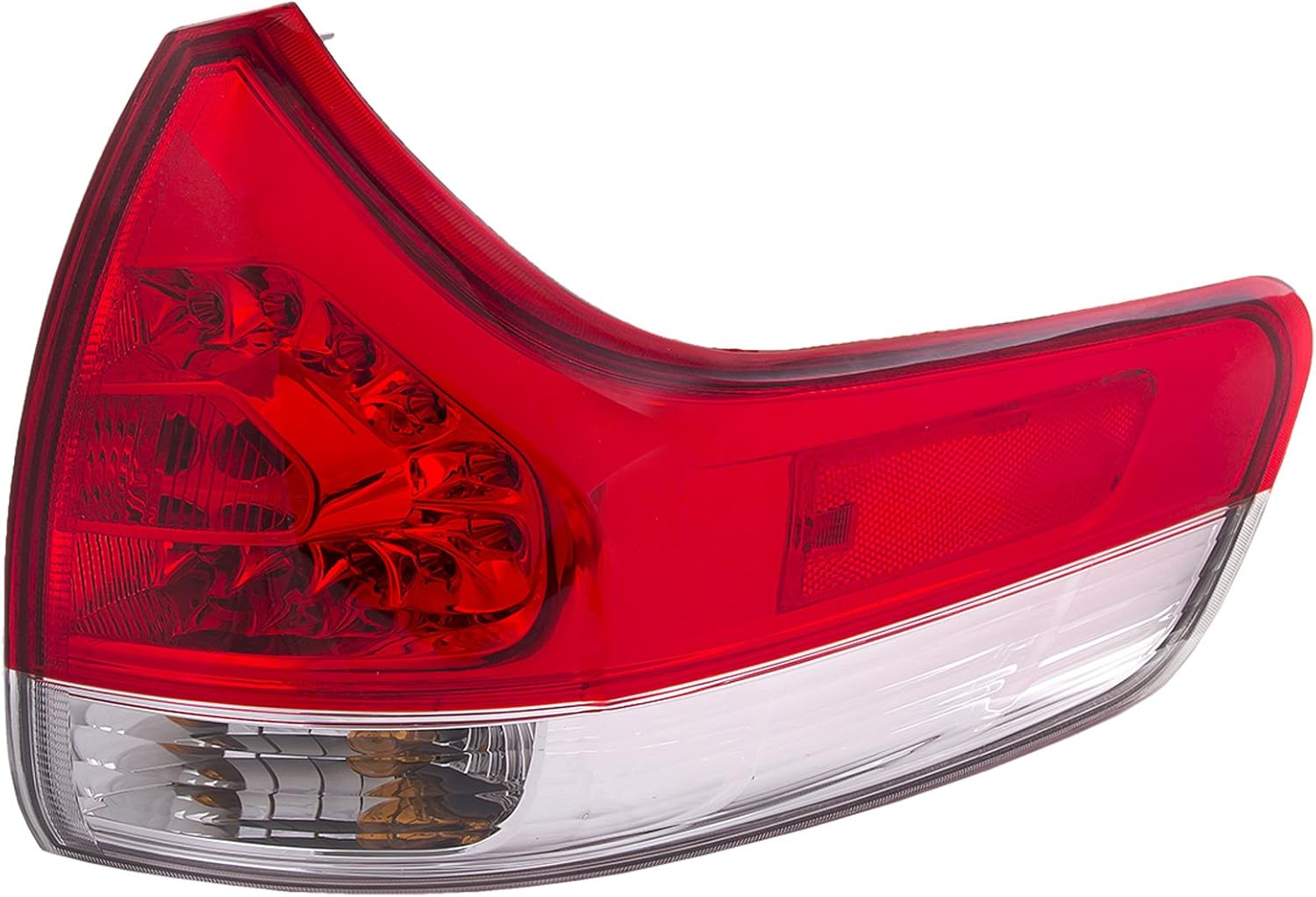 HEADLIGHTSDEPOT Tail Light Compatible With Toyota Sienna 2011-2014 Baselexlel Limited Model Includes Right Passenger Side Tail Lamp
