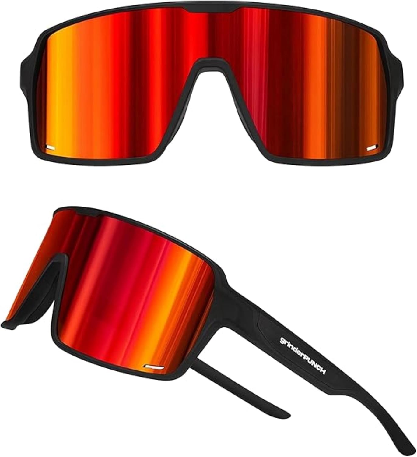 grinderPUNCH XL Baseball, Pickleball, Running, Hiking & Cycling Polarized Sport Sunglasses for Men & Women with UV Protection