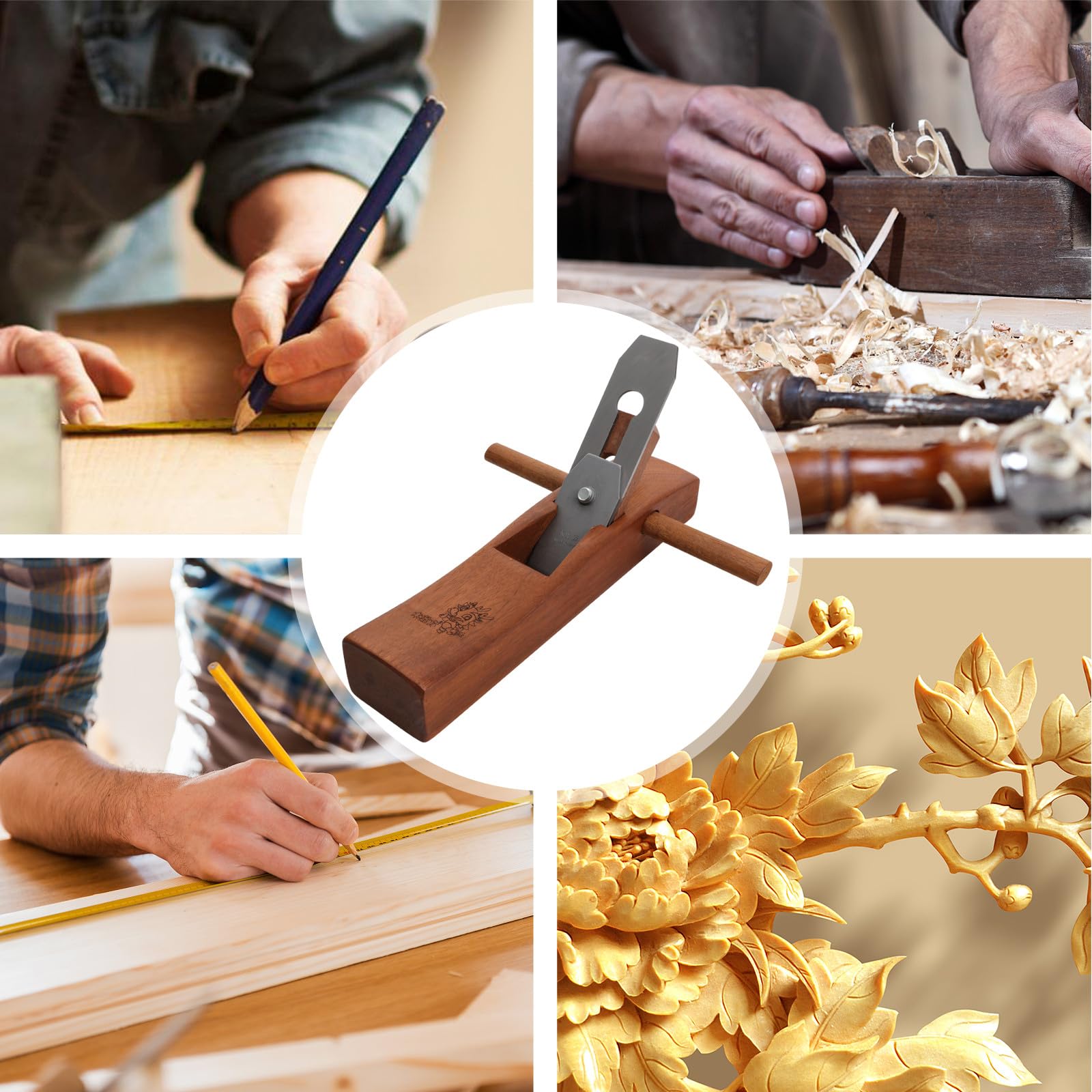 Holzhandwerkshobel und Metall mit Glattem Schnitt für Präzise Holzbearbeitung für Anfänger und Professionelle Holzarbeiter