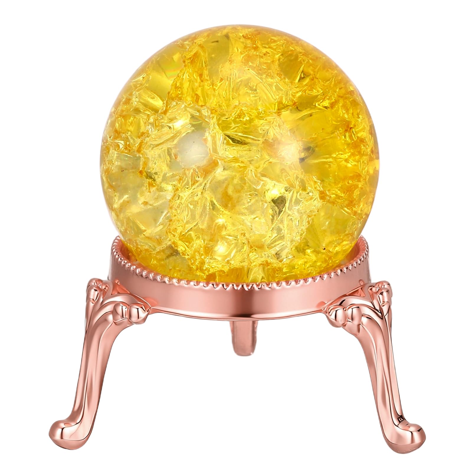 Sphère en cristal décorative de haute précision avec socle - 8