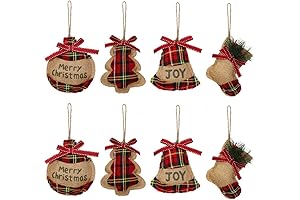 Rustic Christmas Tree Ornaments, Perfect for a Cozy Country Farmhouse Christmas