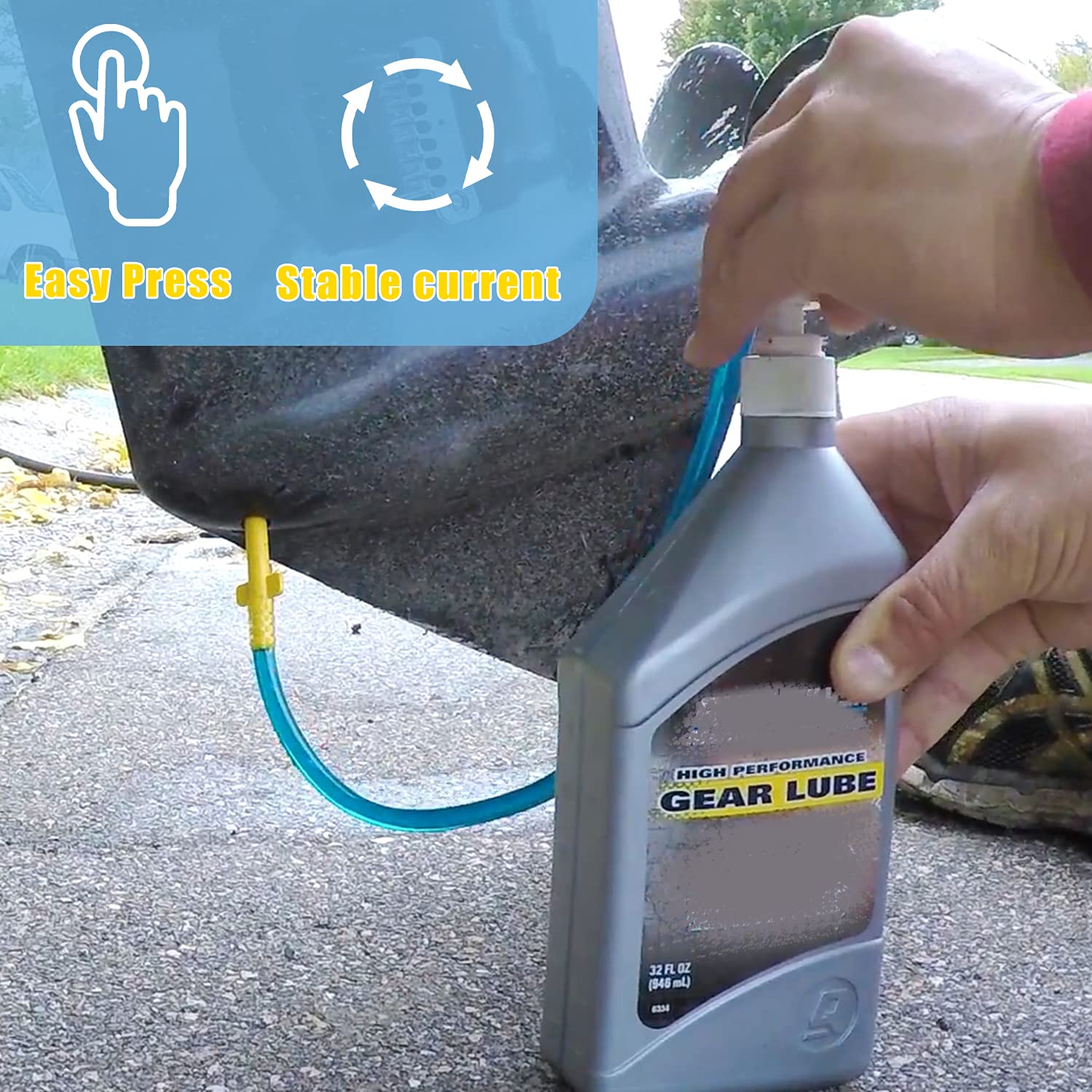 Lower Unit Gear Lube Pump For Standard Quart Bottles