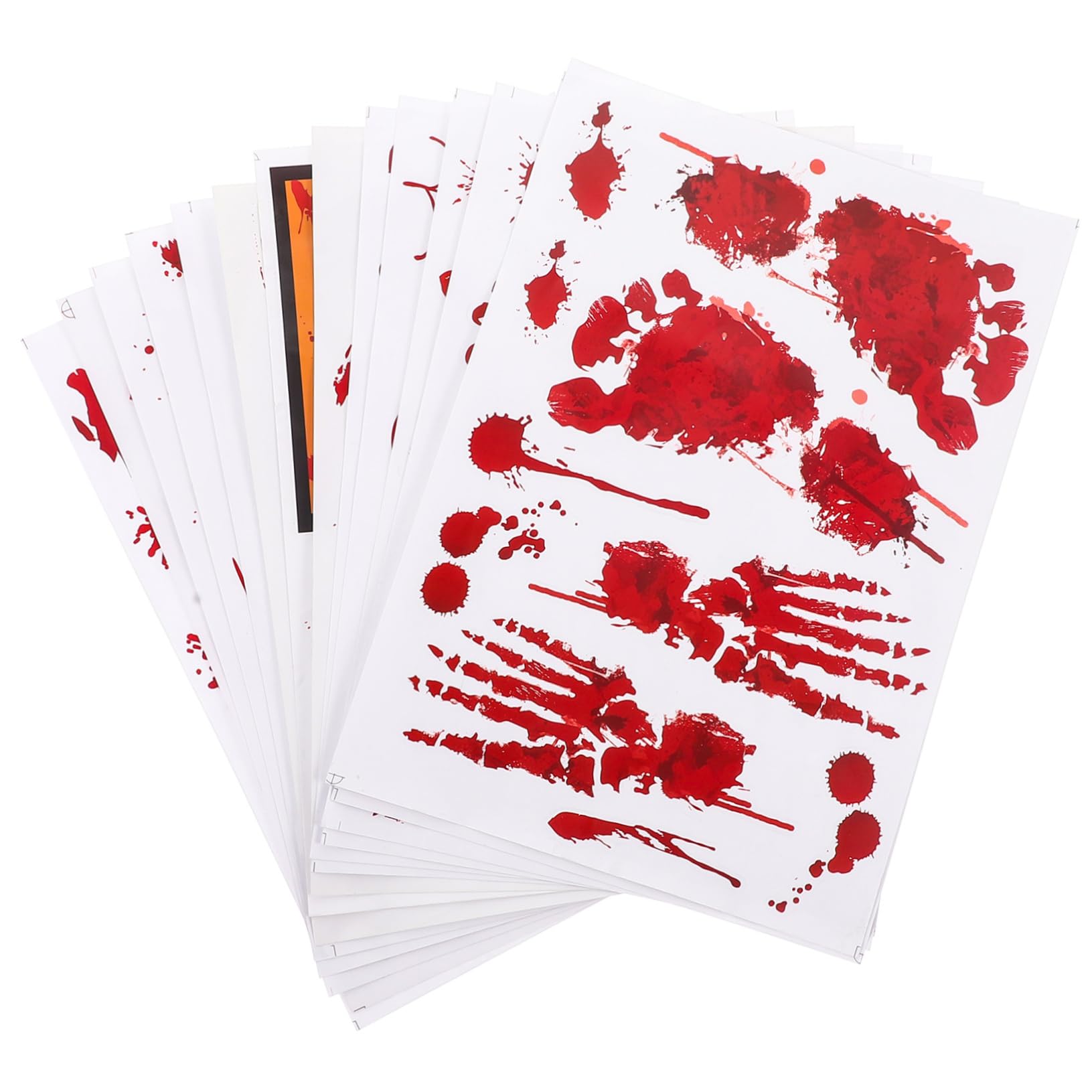 Kit d'autocollants d'Halloween Amosfun avec étiquettes de main et stickers muraux