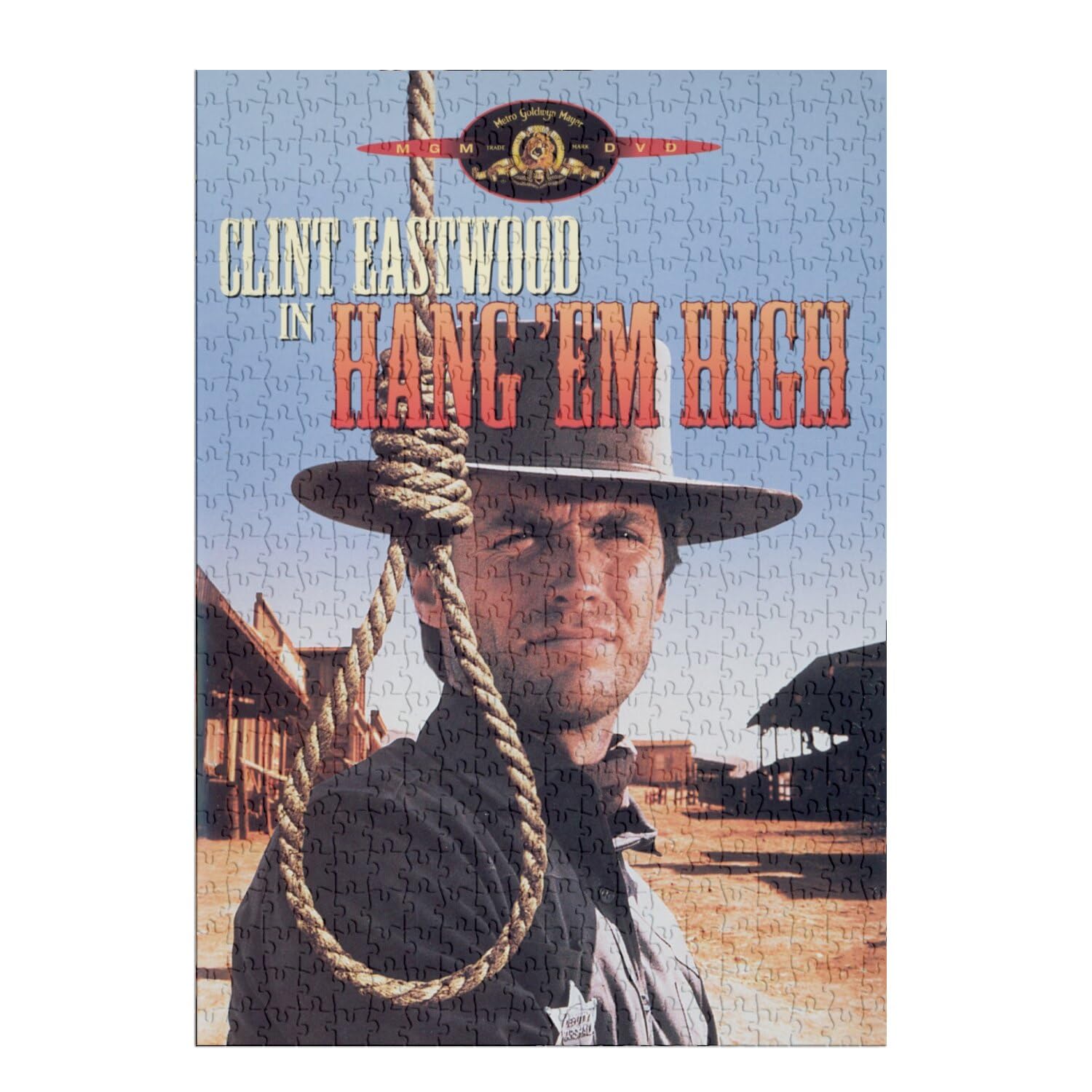 Klassisches Puzzle 500 Teile „Hang'Em High“ | Vintage Western Filmplakat | 48x34 Cm | Gedruckt In Frankreich