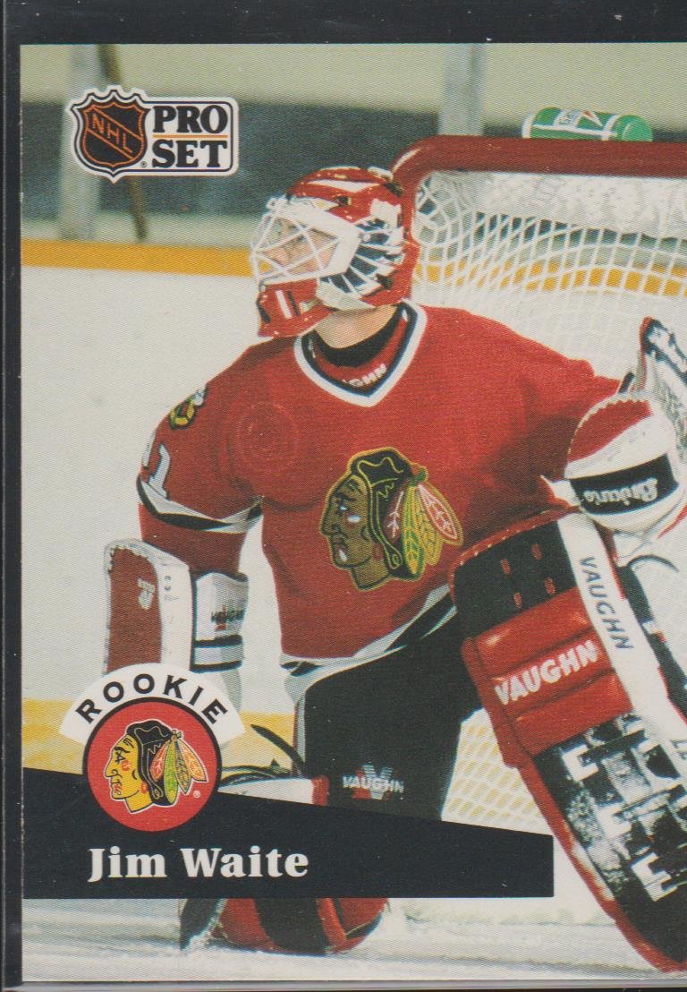1991 Pro Set Jim Waite Blackhawks Rookie Hockey Card #530 at Amazon's  Sports Collectibles Store