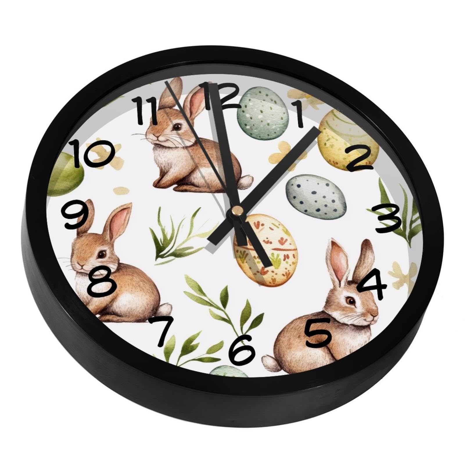 Horloge murale lapin déco pour cuisine et salon chaleureux