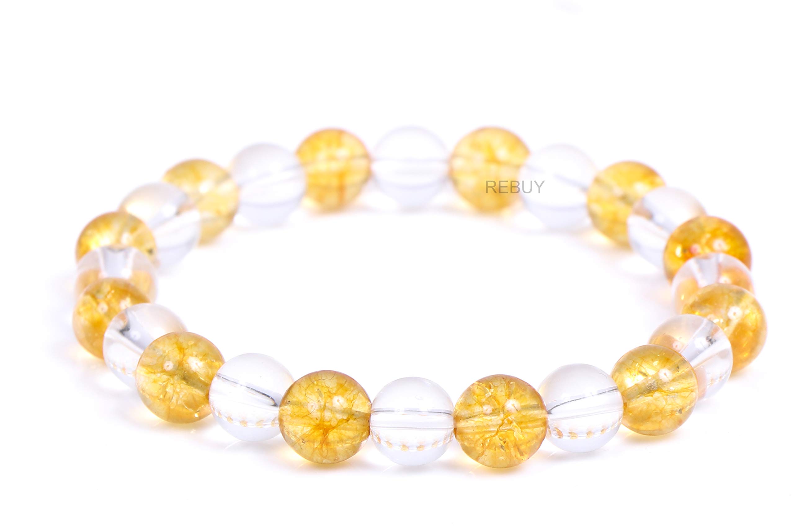 See full amazon price history chart for Clear Crystal Quartz Sphatik & Yellow Citrine 8 mm Beads Crystal Healing Gem Stone Bracelet for Men and Women by REBUY Clear Crystal Quartz Sphatik & Yellow Citrine 8 mm Beads Crystal Healing Gem Stone Bracelet for Men and Women by REBUY (B0842SXNQZ) Amazon Price History, Amazon Price Tracker