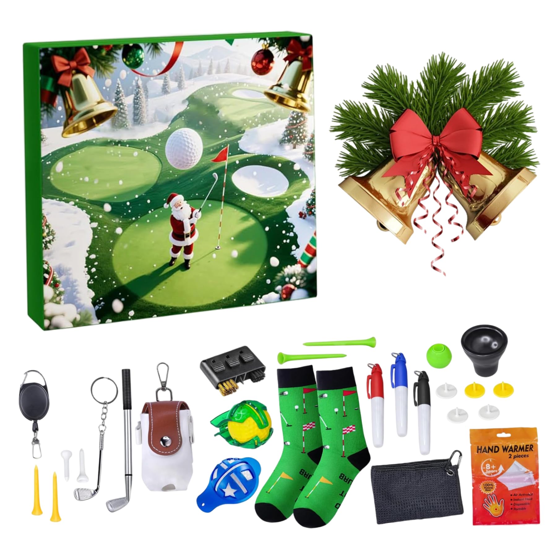 Calendrier de l'Avent de Noël 2025 golf avec accessoires de practice