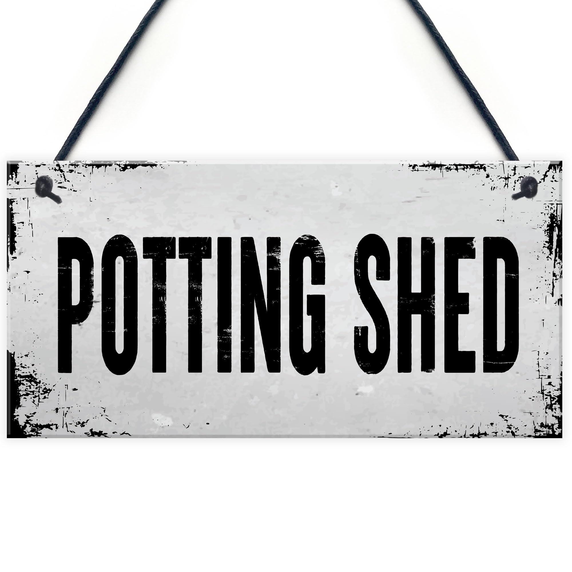 Red Ocean Novelty Potting Shed Sign For Garden Shed Greenhouse Home Decor Gift For Gardener Men Women