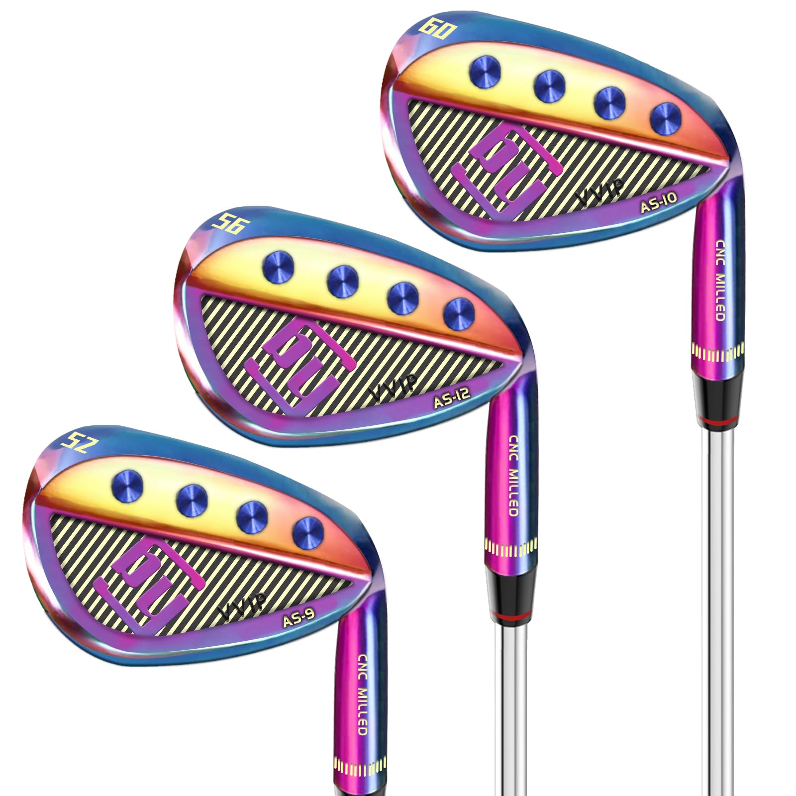 Yamato Full Face Golf Wedge Set or Individual Golf Wedges 50/52/54/56/58/60 Forged Golf Gap Wedge Sand Wedge Lob Wedge Golf Clubs Milled Face for High Spin - Great Golf Wedge