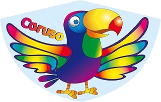 Paul Günther 1196 - smok dziecięcy Caruso, jednorożec z wytrzymałej folii PE z regulowaną wagą smoka, dla dzieci od 4 lat z uchwytem i sznurkiem, rozmiar ok. 75 x 48 cm