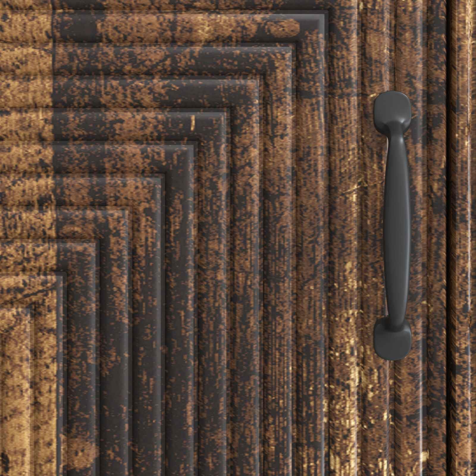 Générique Credenza in legno di Ingenierie, 66 x 34,5 x 89,5 cm | Stoccaggio vasellame, porte 90°, piedi in metallo nero, stile vintage, facile da pulire