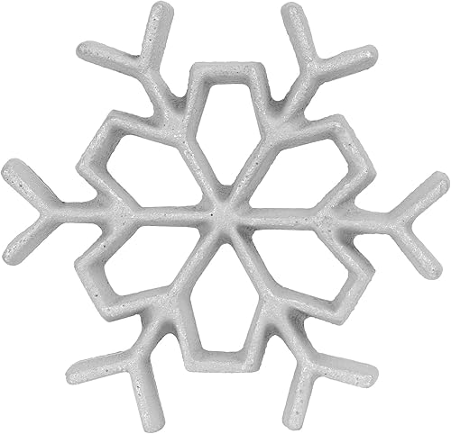 Miniatura 6 de O'Creme Campana abierta de hierro con roseta navideña