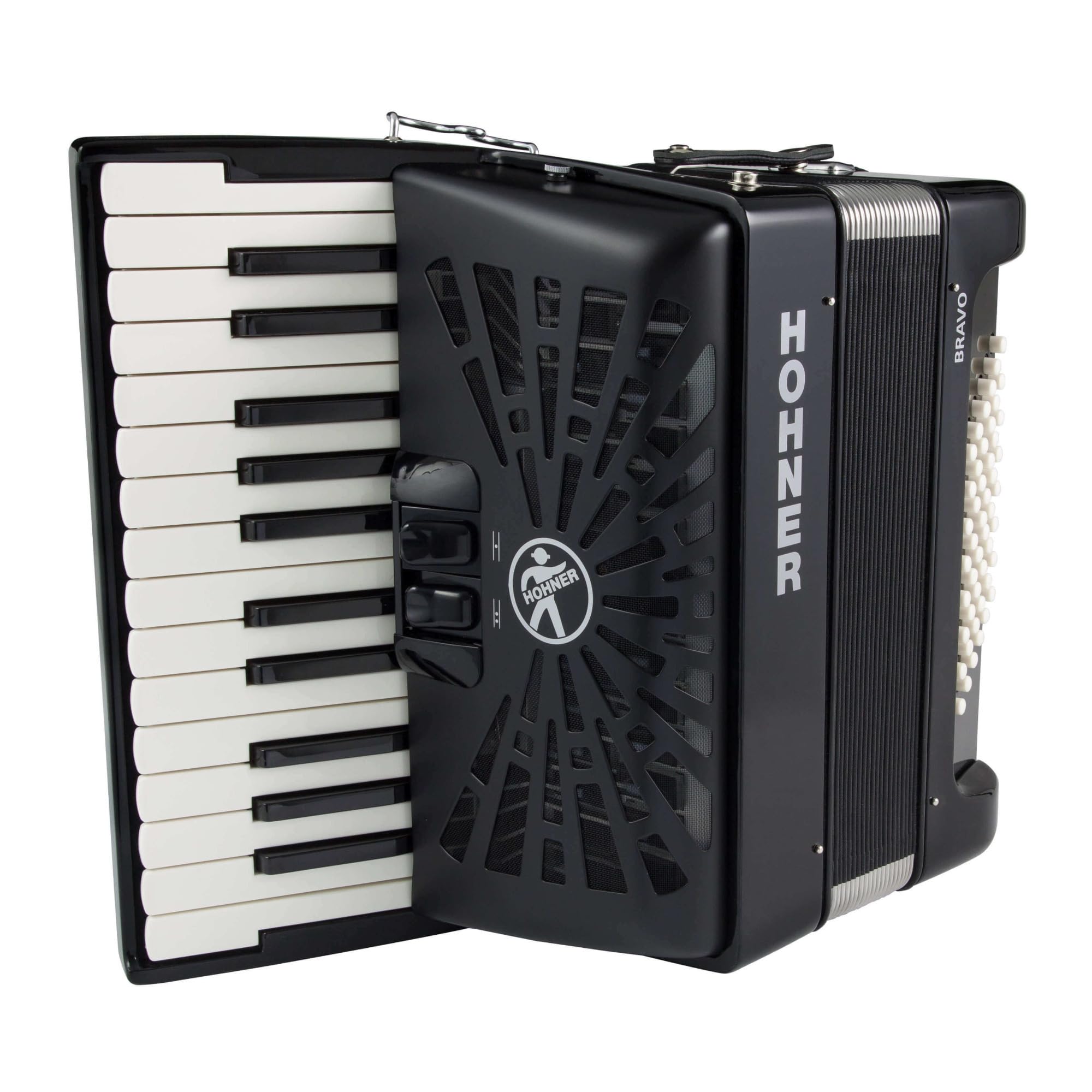 Amazon.com: Hohner Bravo II 48 Chromatic Piano Key Accordion