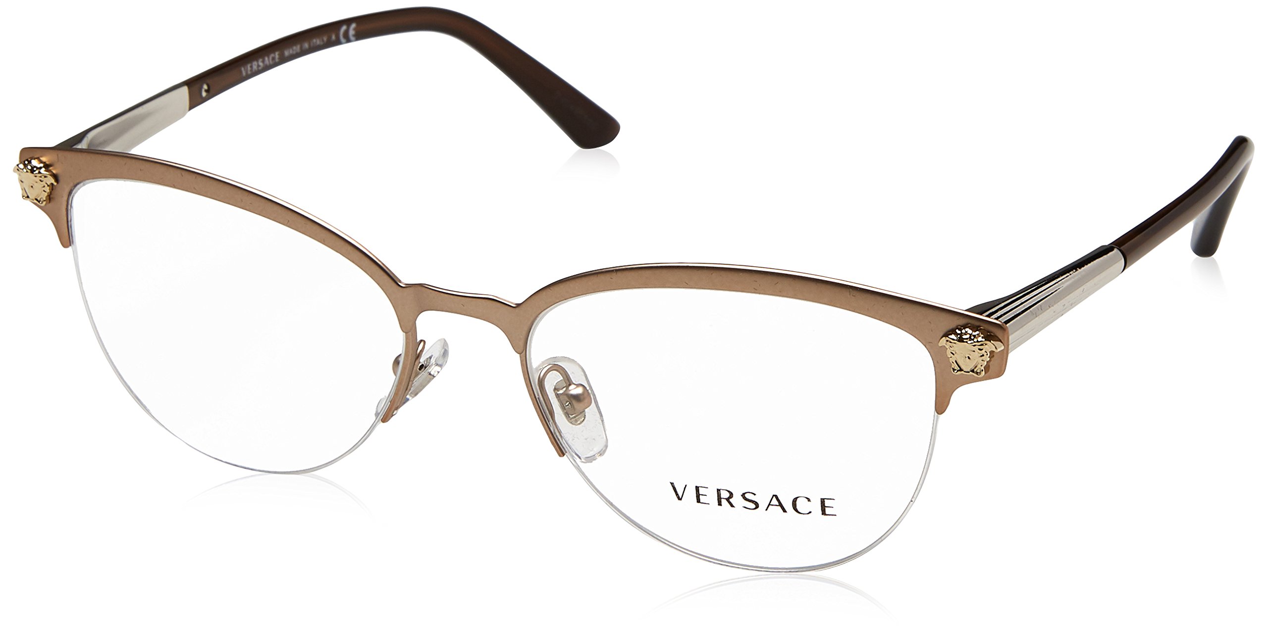 Versace Ve1235 Eyeglass Frames 1375 53 Matte Copper Ve1235  display picture 2