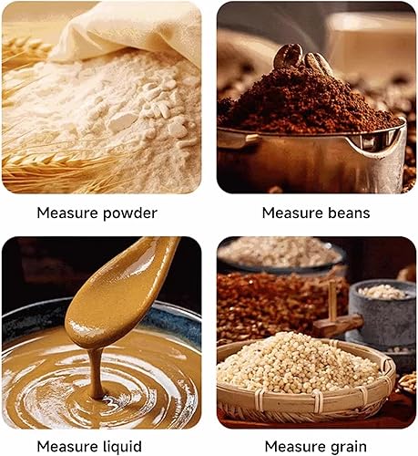 Miniatura 12 de Juego de taza medidora y cuchara medidora, juego de 8 tazas medidoras de líquidos o juego de tazas medidoras en seco, juego de cucharas medidoras