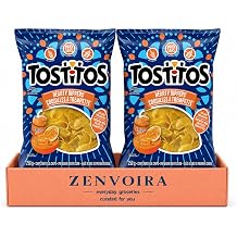 ZENVOIRA Tortilla Chips Tostitos Hearty Dippers 250g/8.8oz - 2 Ct