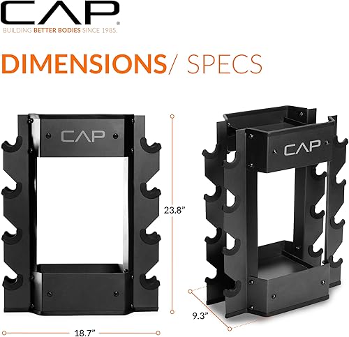 Miniatura 3 de Cap Barbell Estante para guardar mancuernas y pesas rusas.