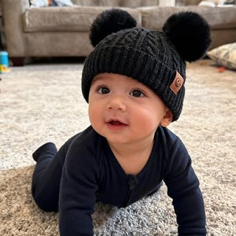 PESAAT Winter Toddler Girl Beanie Knit Hats for Kids Baby Boys Hat
