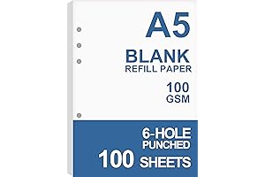 Refill Paper for A5 Planner with Star White 100 Sheet