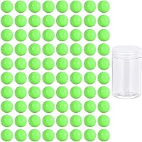 Vista 1 de 80 bolas de repuesto para juego de damas chinas, bolas acrílicas de 0.551 pulgadas para juego de agravación, juegos tradicionales de canicas (verde)