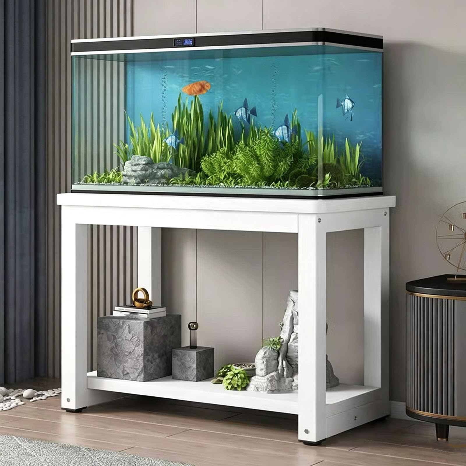 Soporte para Acuario, Mesa para Acuario, Soporte Multifunción Adecuado para Dormitorio, Sala y Balcón,C,90x40cm(35 3/8" x15 3/4")