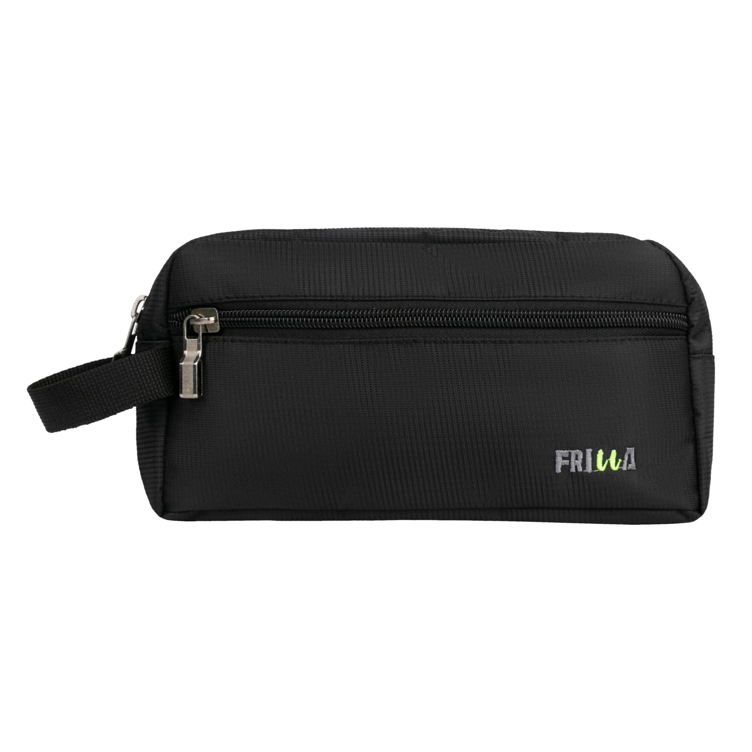Polyester Multipurpose Toiletry Kit Bag for Men and Women's | Double Compartment Travel Essentials Travel Organizer Travel Pouch for Men Travel Kit for Toiletries - Black 9cm-image-22
