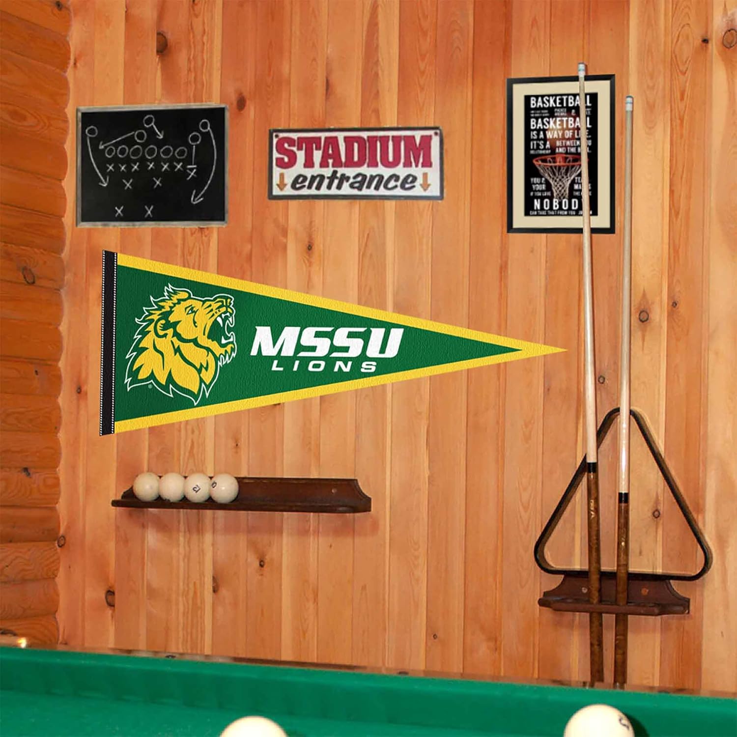 Missouri Southern State Lions Logo Pennant Flag - Image 2