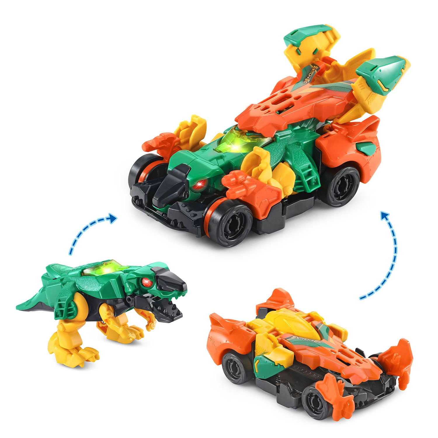 Amazon.com: VTech Switch and Go Boost Turbo The T-Rex Transforming