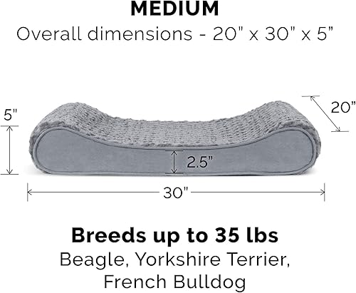 Miniatura 3 de Furhaven - Funda de repuesto ultraafelpada para cama de perro, color gris, M