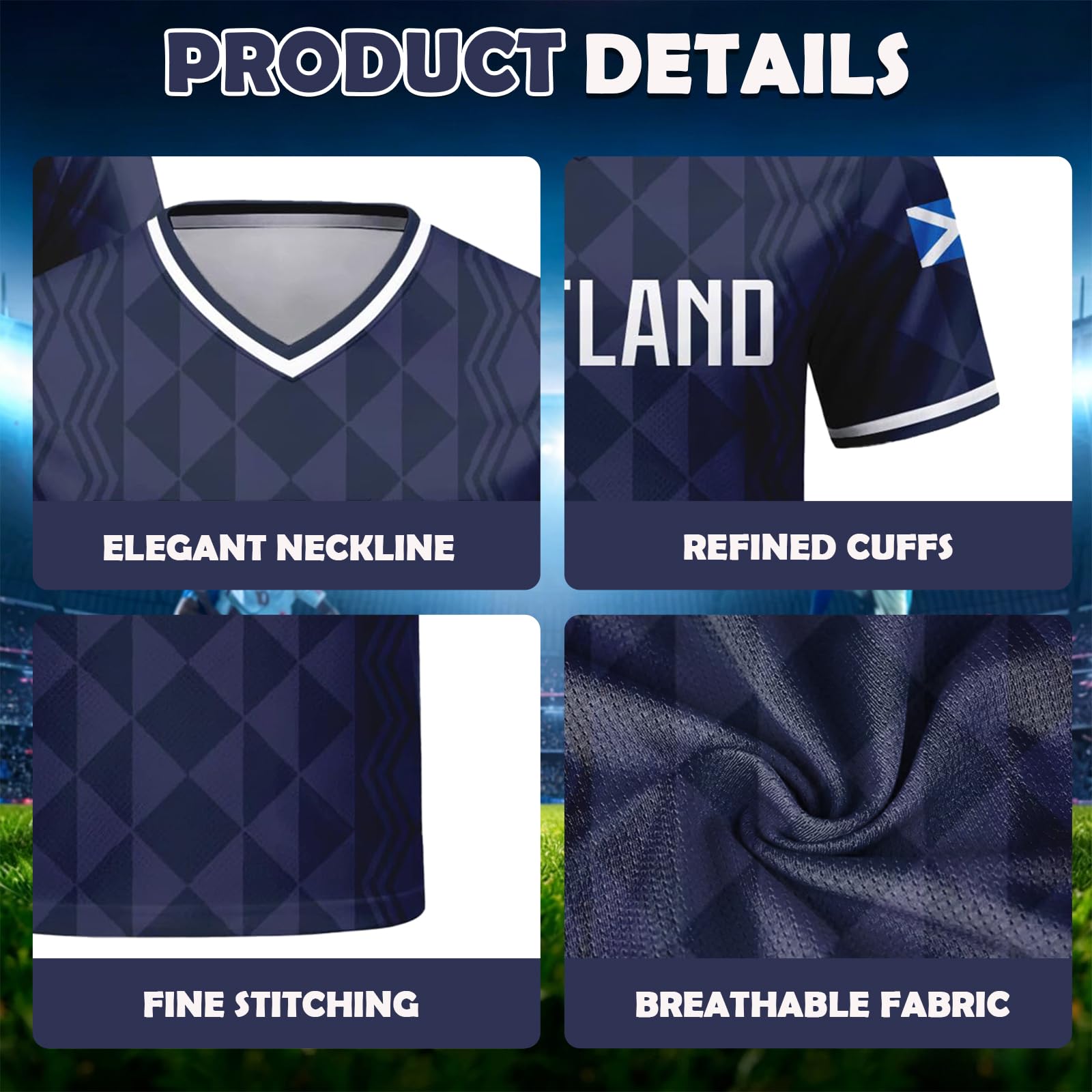 Generico Maglia Calcio Personalizzabile Mondiali 2026 con Nome e Numero, Divisa Allenamento Calcio Traspirante Unisex Adulto Bambino