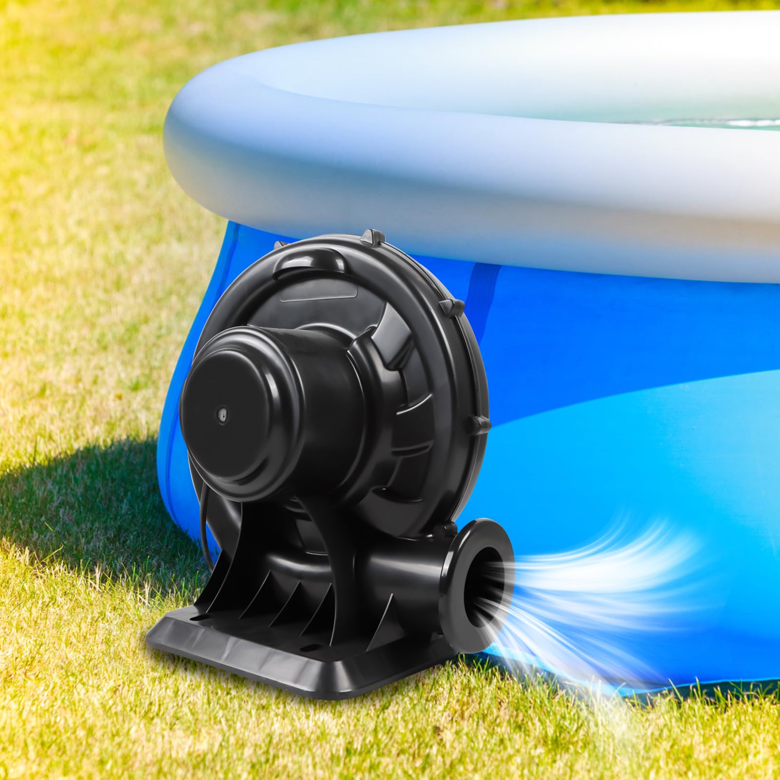 Radialgebläse 420m³/h 220V 2800r Radiallüfter Starke Windkraft Stabiler Betrieb Radialventilator Schnelle Wärmeabfuhr Tragbaren Gebläse für Ballons Aufblasbare Boote (38 * 35 * 19cm)