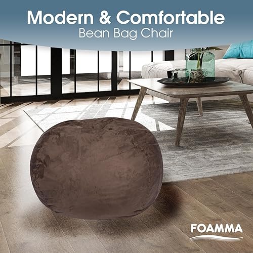 Miniatura 5 de Puff de microfibra de ante, Marrón French Roast,Carbón vegetal,Rojo chino (Chinese Red),Tuscany,Beige,Lavanda,rosado rosa (Rose Petal Pink)