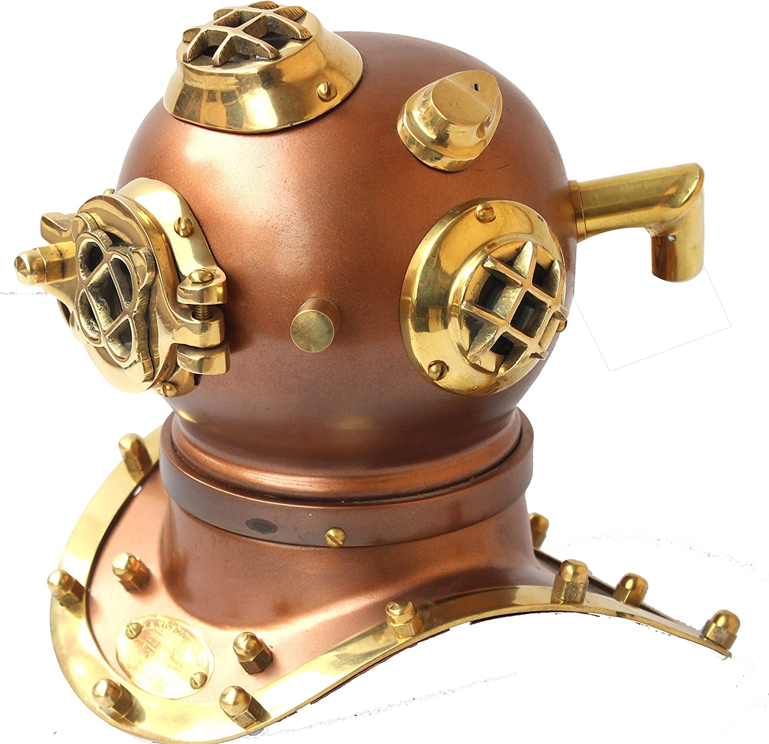 Náutico Mini Casco de Buceo Marino US Marina V Mark Casco de Buceo Antiguo Casco de Buceo Vintage Casco de Buceo Pequeño Casco de Buceo