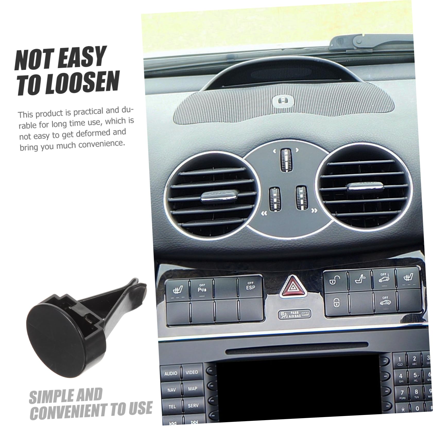 Clip per Bocchetta di Ventilazione Auto 100pezzi Plastico | Fissaggio Saldo, Forza Regolabile, Accessori in Gesso Inclusi, Design Semplice per Auto e Interni