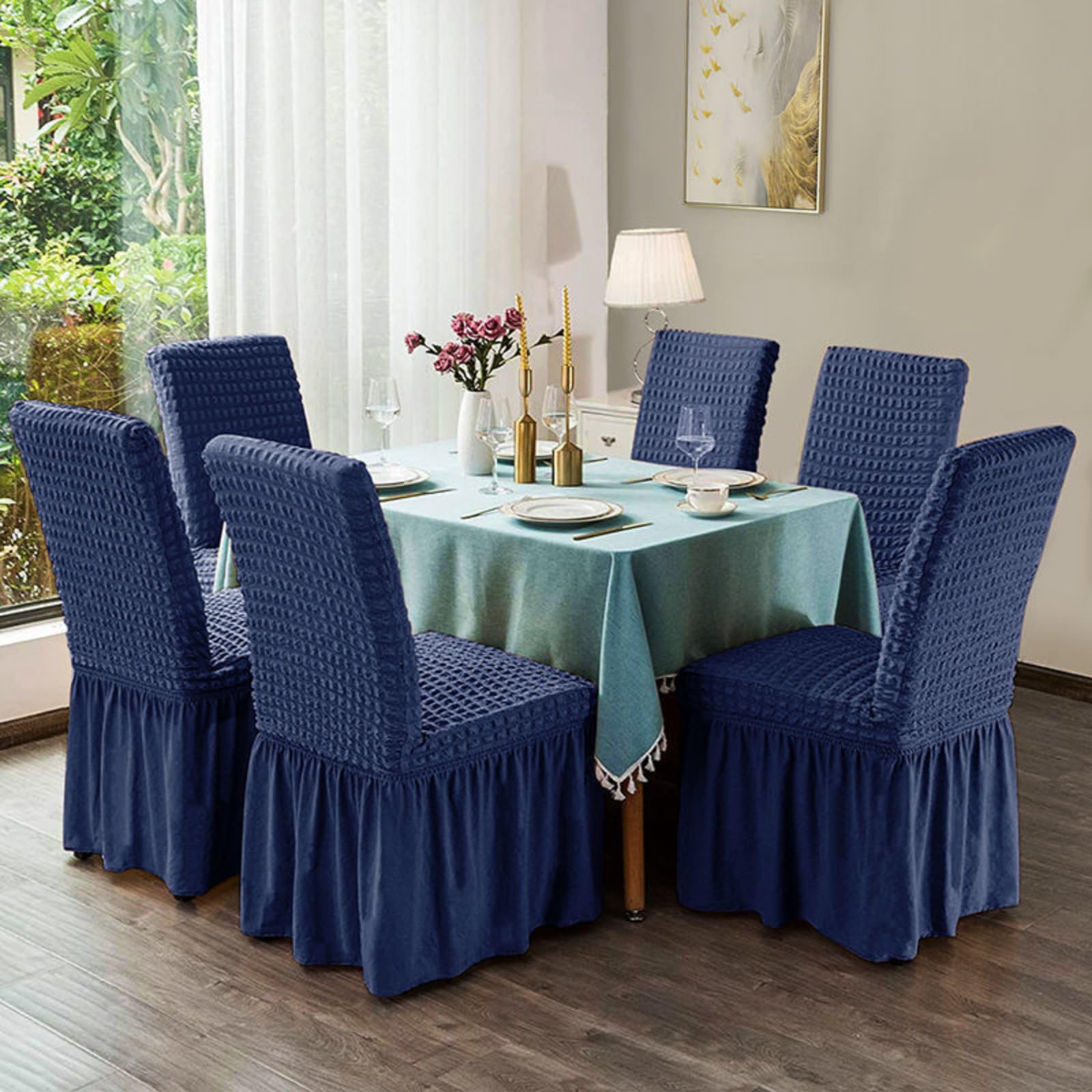 Fodera per sedia in tessuto per sedie da sala da pranzo fodere per