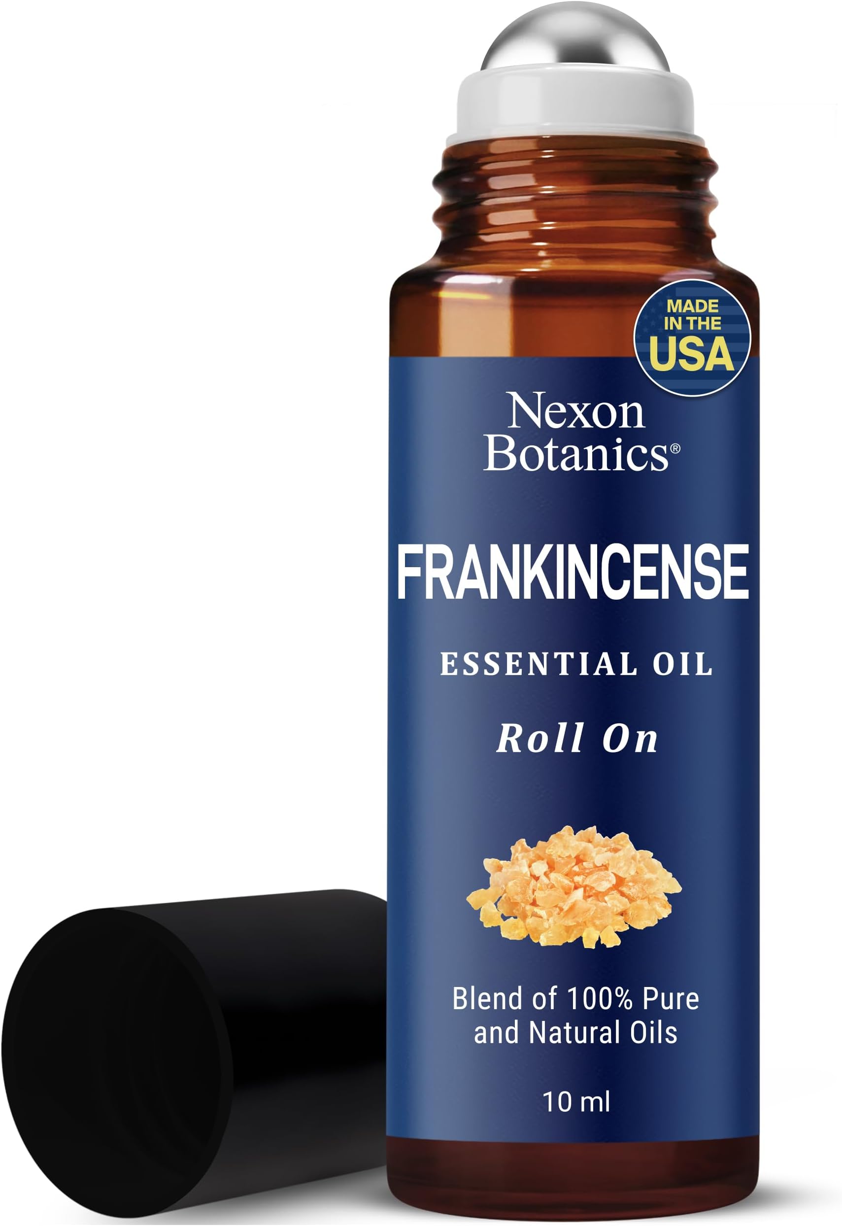 - Frankincense Essential Oil Roll-On Blend 10 ml - Pure, Natural Oil with Grapeseed for Aromatherapy & Skin Care - Nexon Botanics