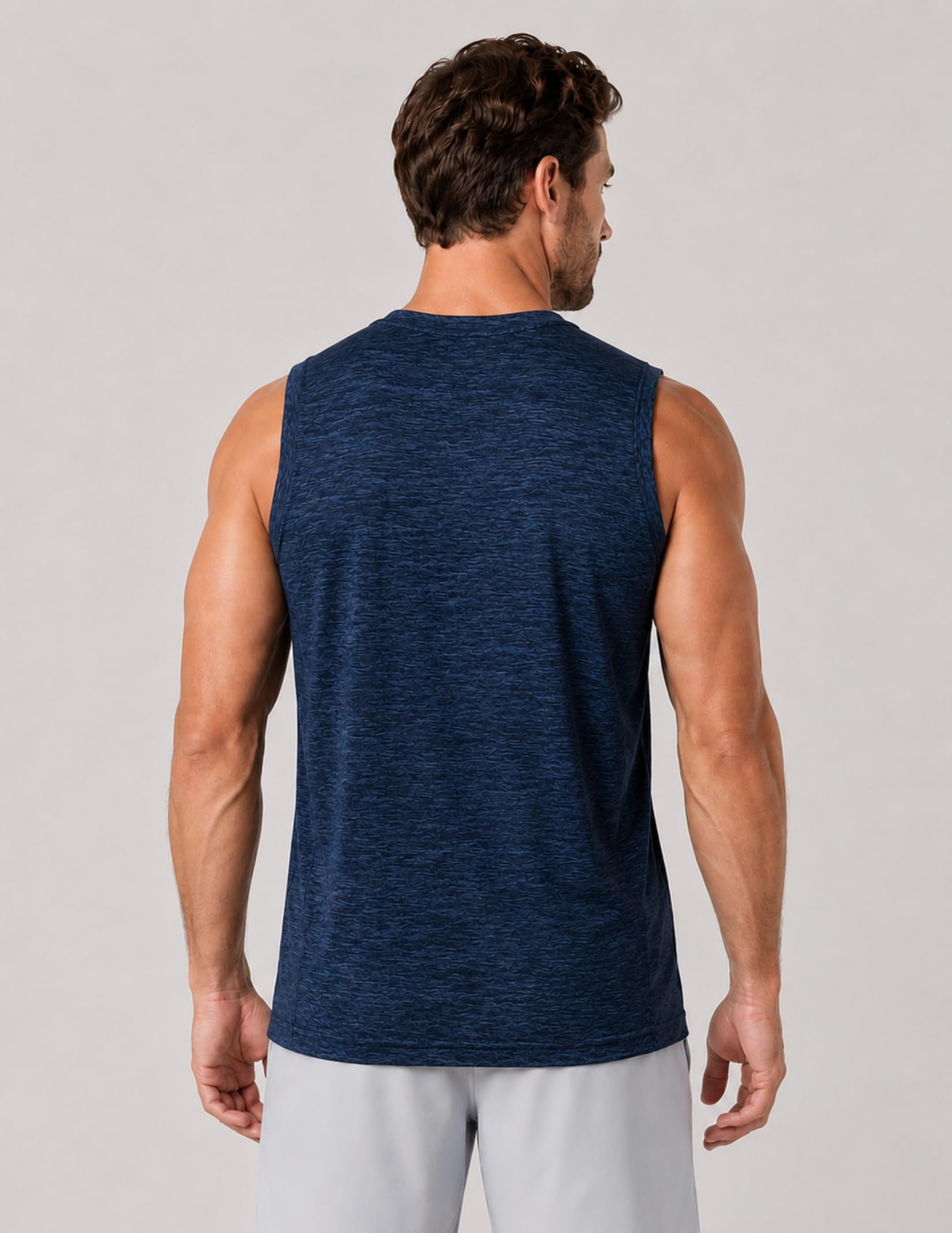 Liberty Imports Athletic Crew Neck Sleeveless Shirts Sin Mangas Hombre (Pack de 5)