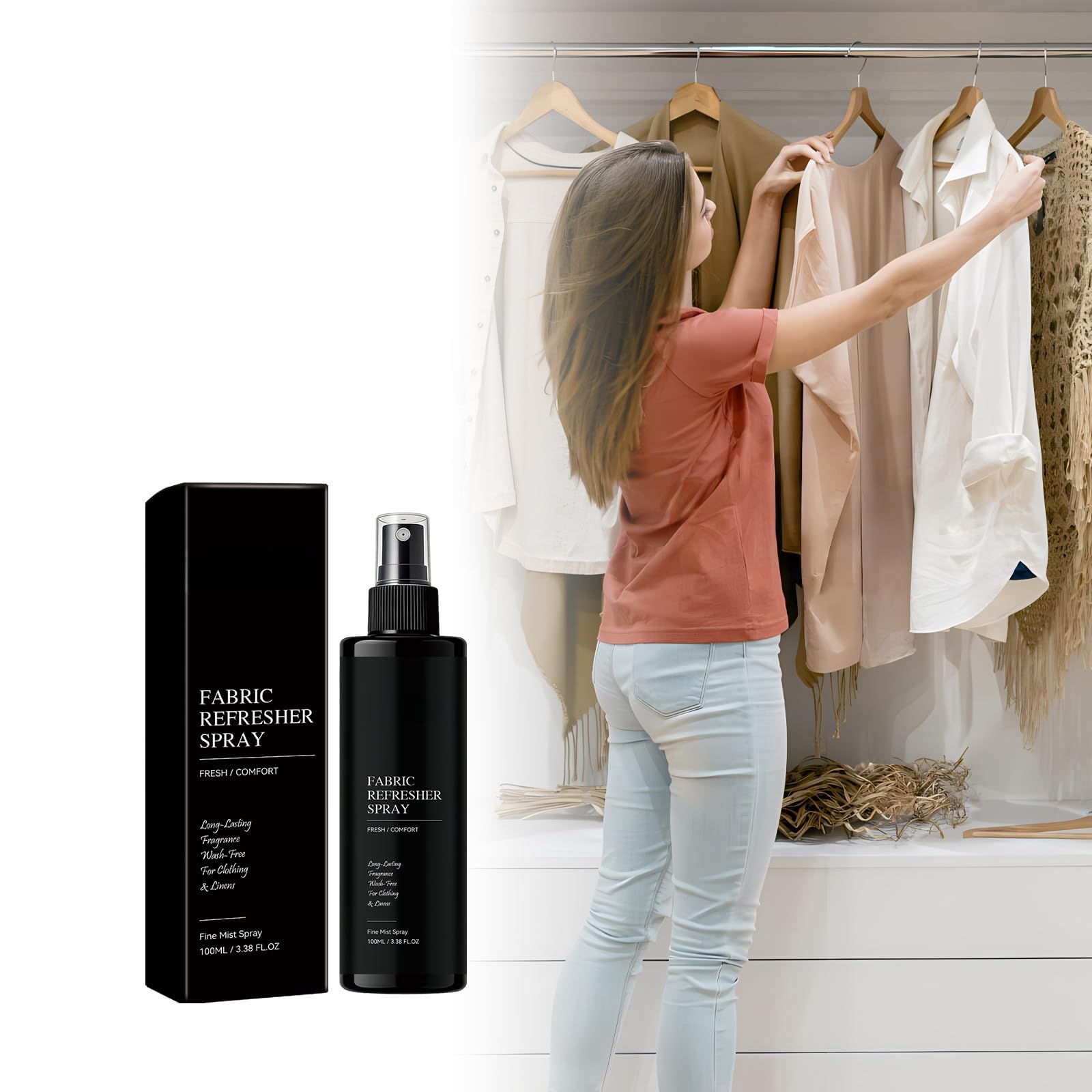 Textilerfrischer-Spray, Geruchsneutralisierer für Textilien und Räume (3 Stück)