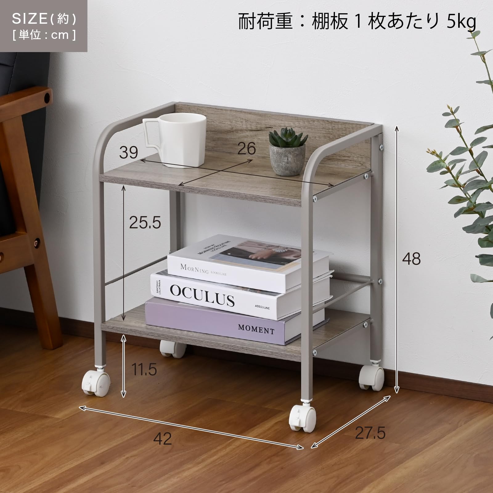 Amazon｜山善(YAMAZEN) ラック キャスター付き 2段 カラーボックス用
