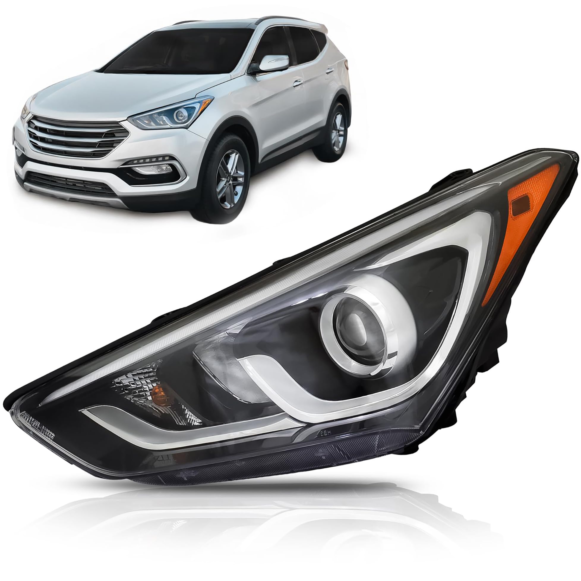 ALLIGATOR - Luces de repuesto para Hyundai Santa Fe Sport 2017