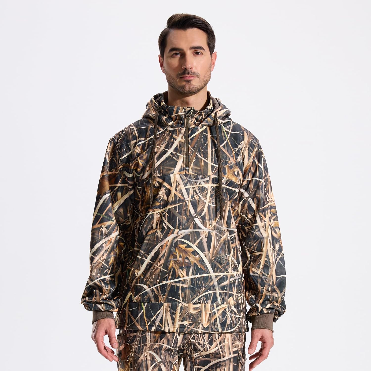 LOOGU Hunting Hoodies for Men Fleece Lining Performance Insulation Pullover Camo Hoodie - Image 2