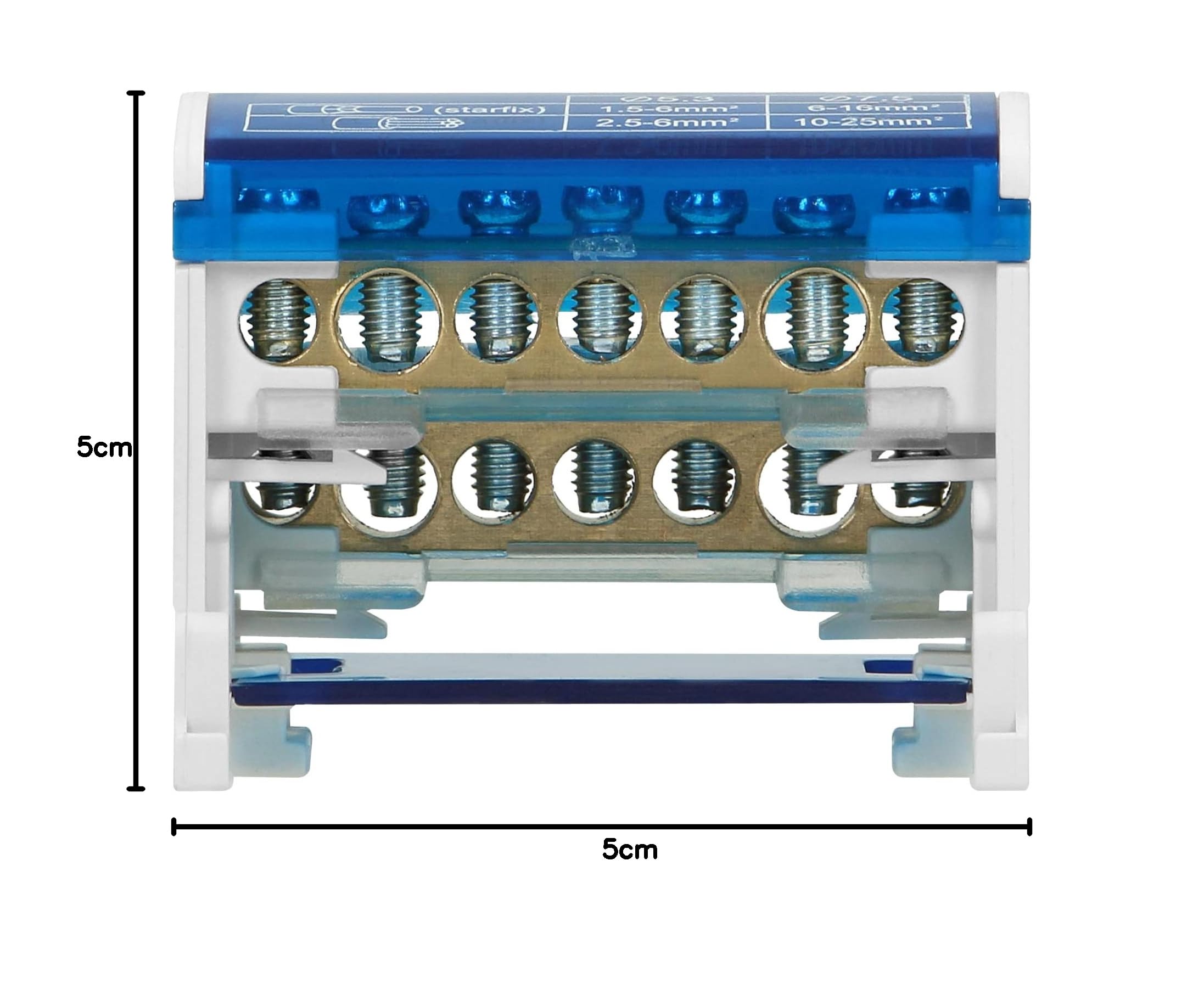 Orno LZ-8201/7 Morsettiera Distribuzione a 2 file, 7 fili