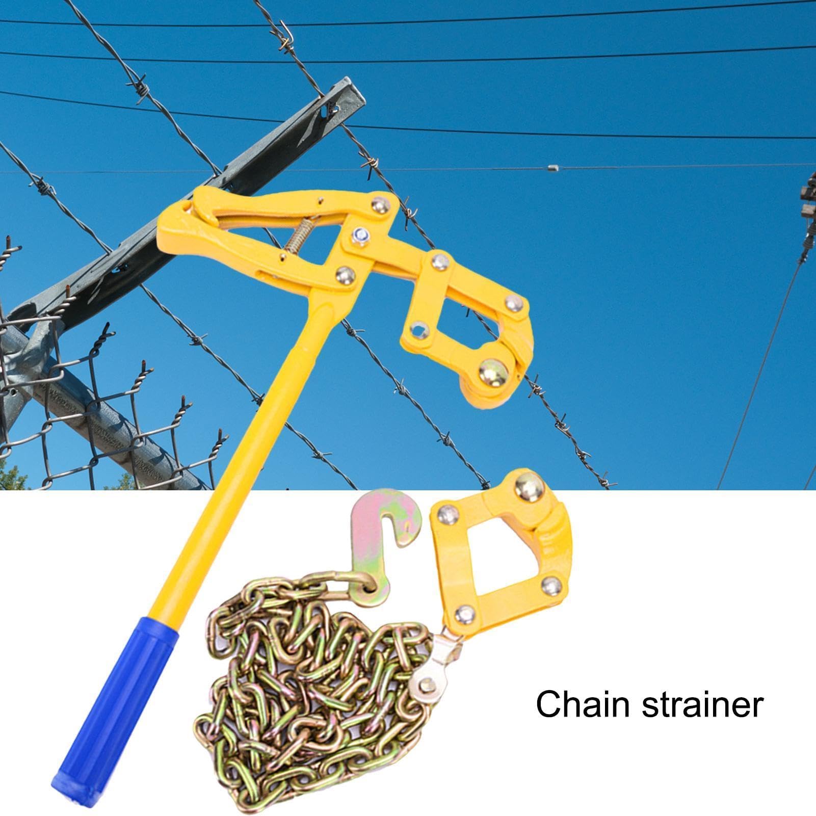 Kettenfilter – Rinderaffen-Drahtzaun-Werkzeug, Premium-Zaunspanner & Kettenglieder-Draht-Spannvorrichtung zum Festziehen von Lösern