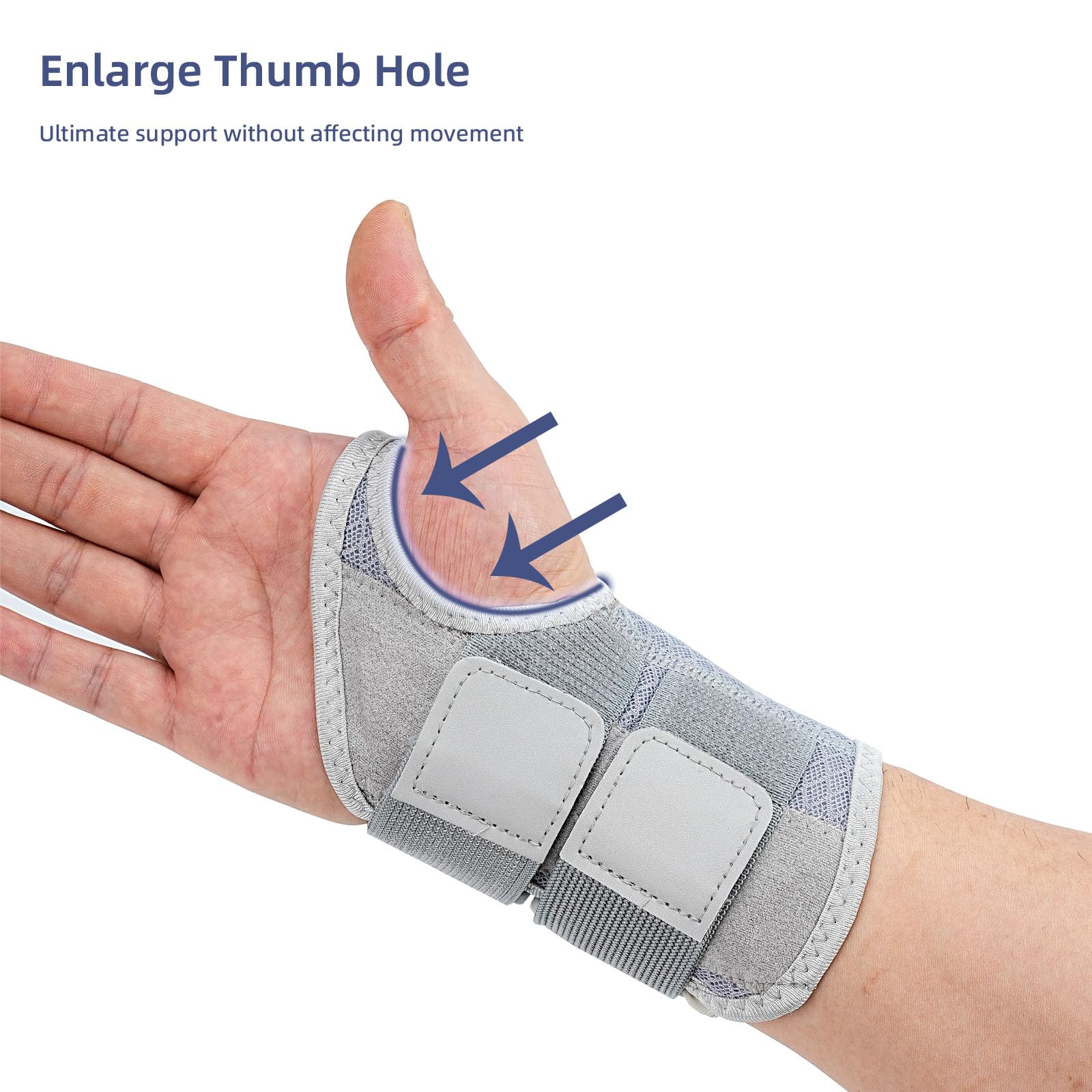 Amazon | 手根管右手用手首ブレース、男性と女性用の夜間手首