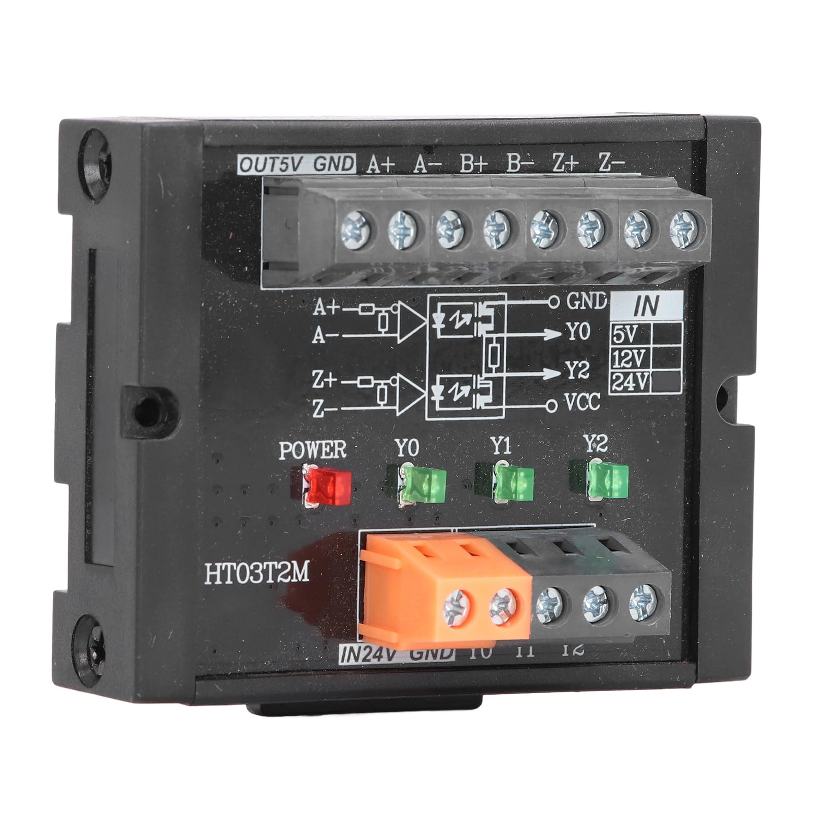 Modulo Convertitore di Segnale a 3per Encoder, Converte il Segnale TTL EIA422 423 in Uscita NPN PNP HTL TTL con Elevata Efficienza di Conversione (24V)