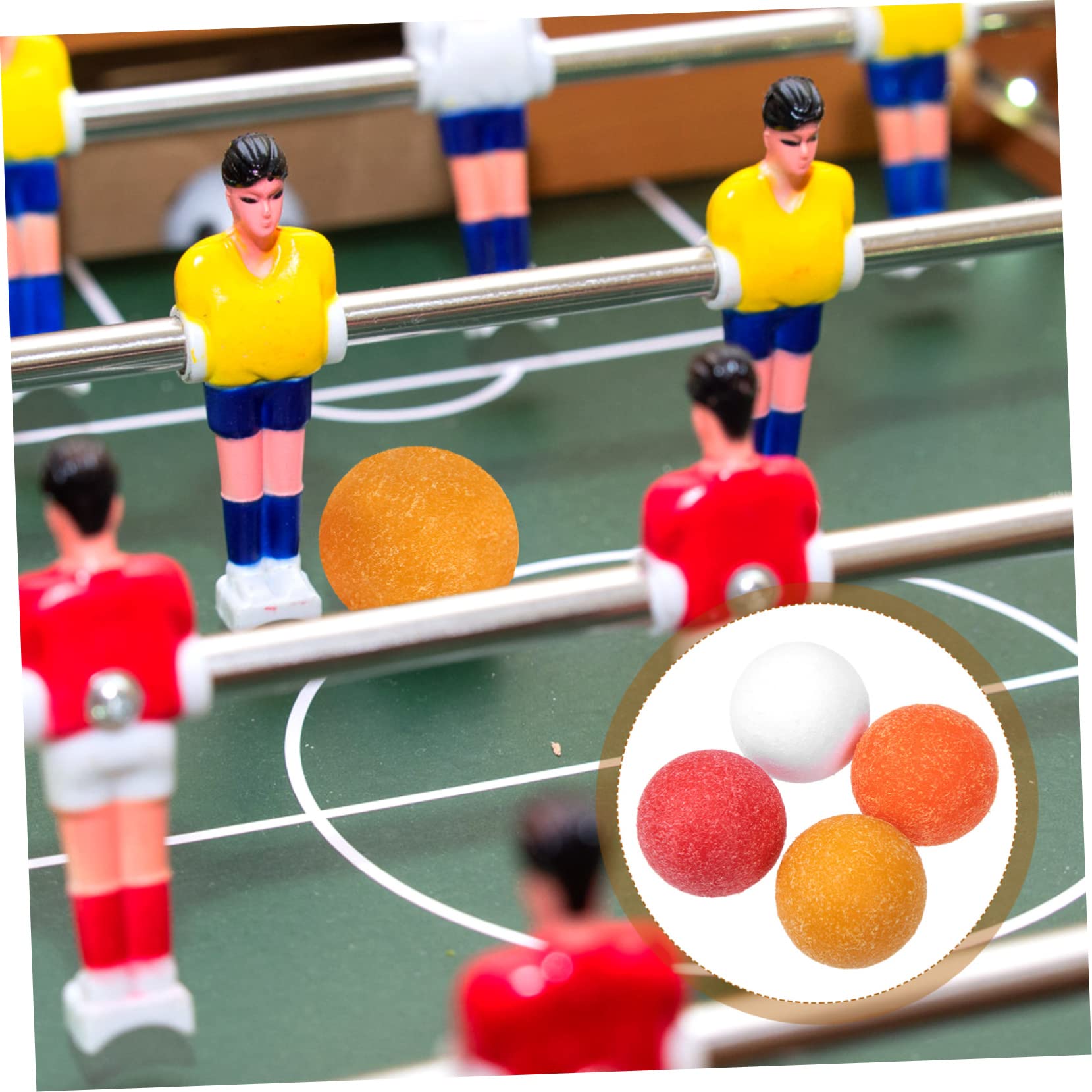 HANABASS Bolas De Futbolín para Accesorios De Fútbol De Escritorio Repuestos para Futbolín Adultos 4 Piezas X 4