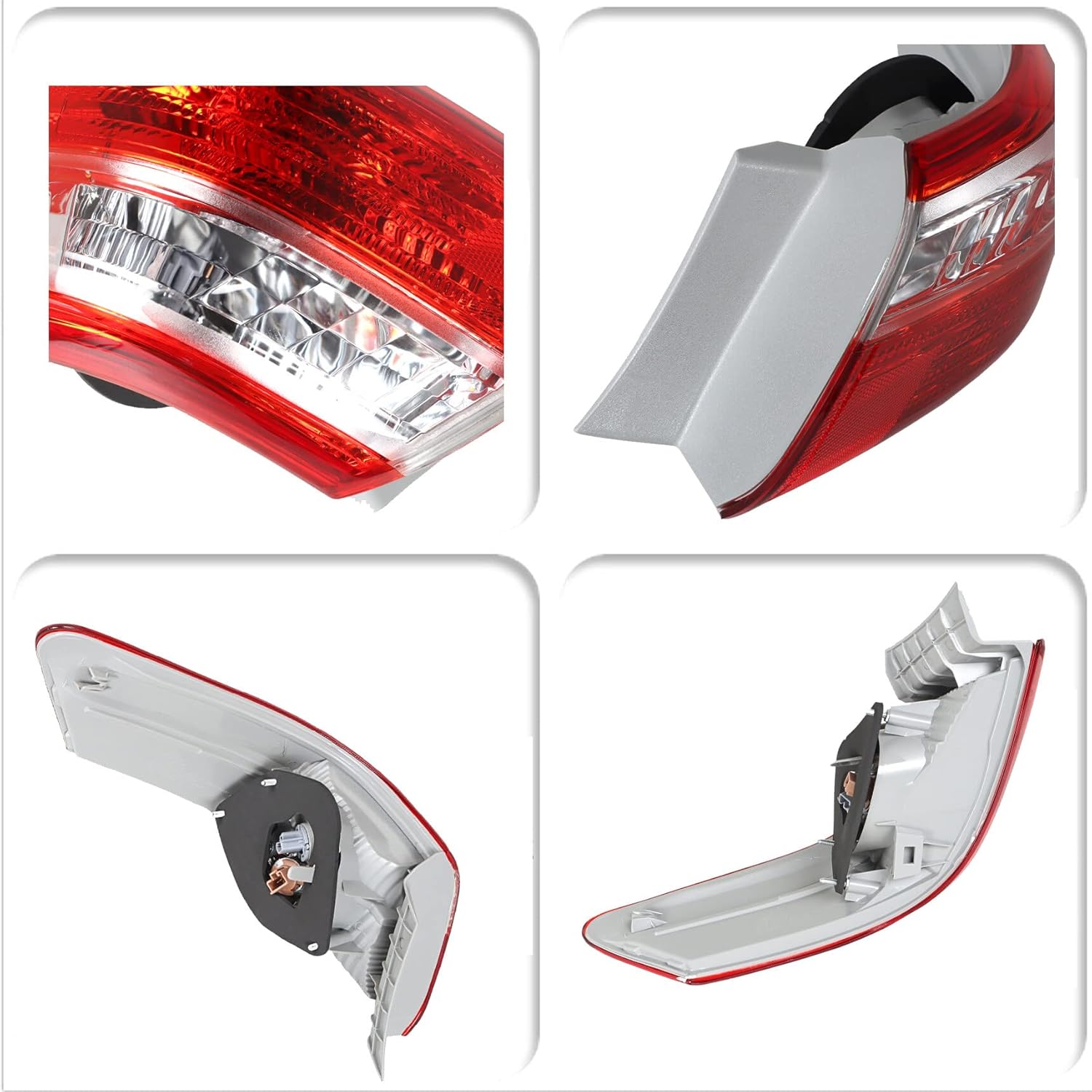 1-Pack Tail Light Assembly Brake Lamp Outer Right Side Replacement for Camry 2007 2008 2009