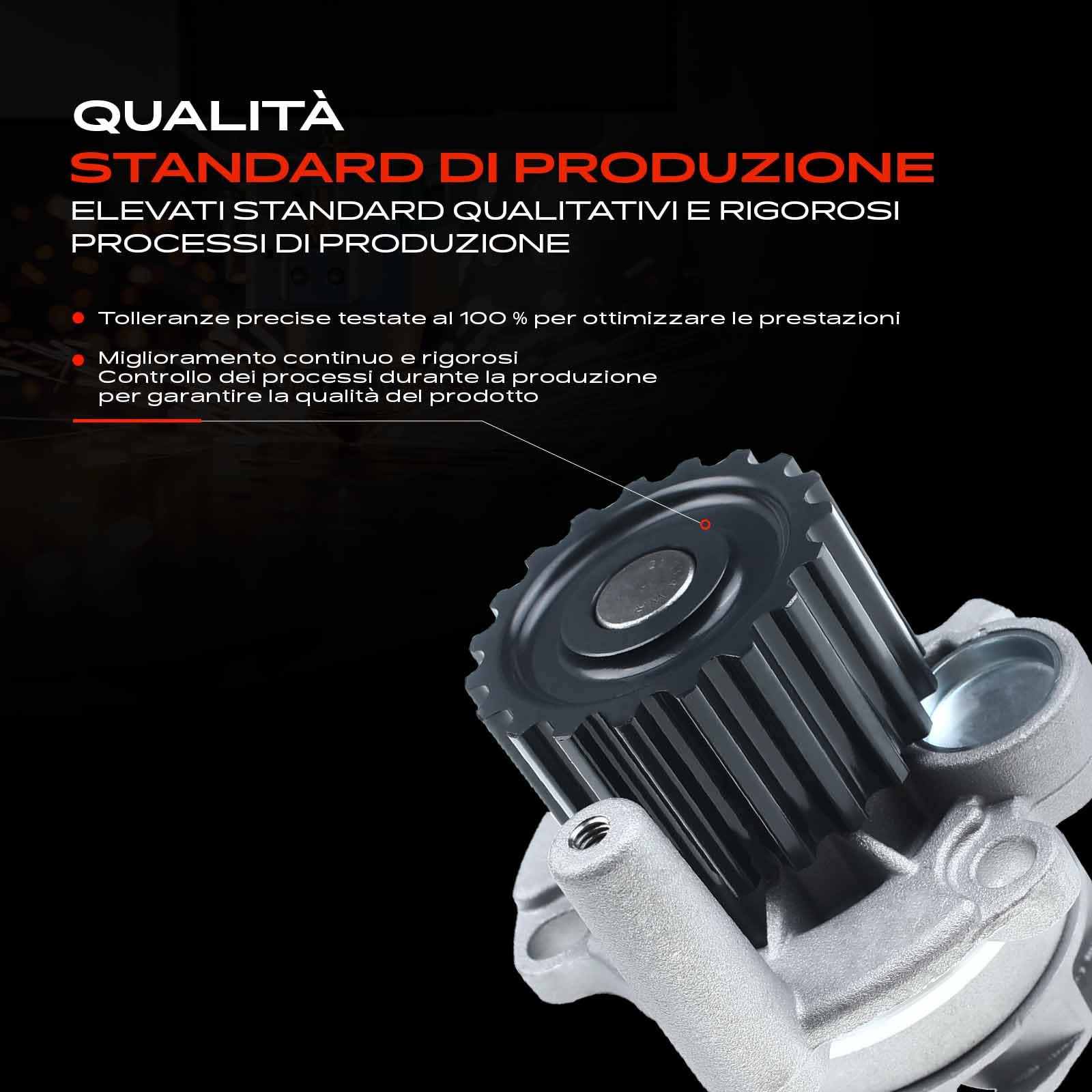 Frankberg Pompa dell'acqua pompa di circolazione dell'acqua 038121011C | Compatibile con: G.o.l.f V Variant 1K5, New Beetle Cabriolet 1Y7, A3 Sportback 8PA, A3 Cabriolet 8P7, L.e.o.n 1M1